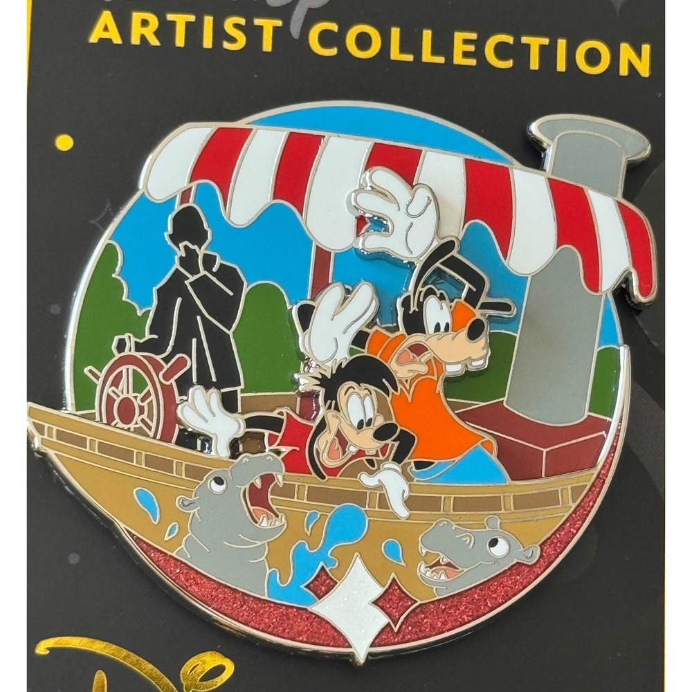 Disney Artist Collection 2026 Goofy Max Jungle Cruise LE Pin Signed by Artist - Picture 2 of 7